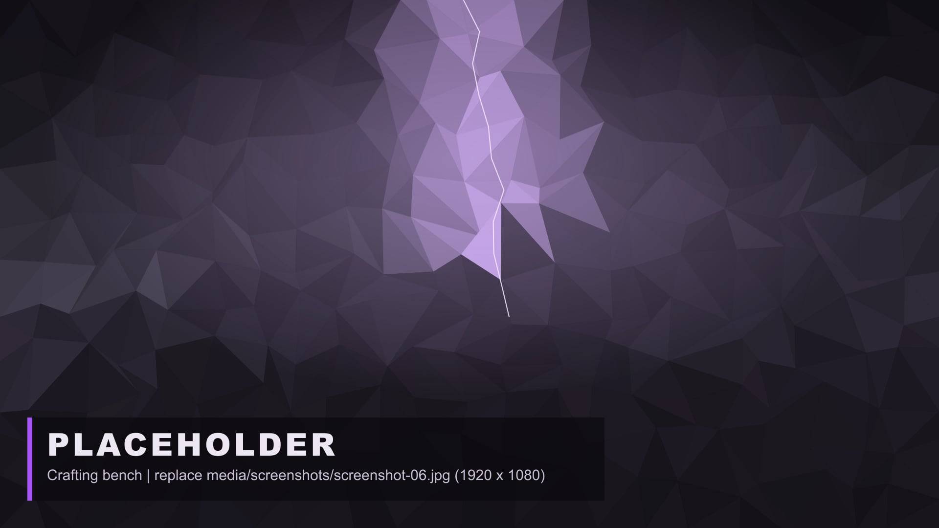 Placeholder screenshot. Crafting at a workbench.